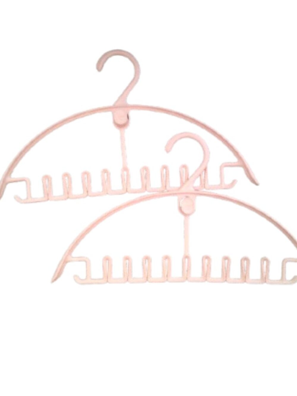 Multifunctional  Hanger Suitable for Scarves Ties Bras Lot of 2 Pink